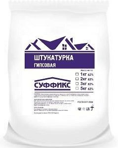 Штукатурка гипсовая Суффикс, 3 кг купить в СОМ