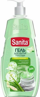 Гель для посуды Sanita  Огурец и лемонграсс 900г купить в СОМ