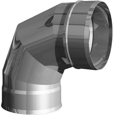 Отвод УМК, 115мм, 90°, нержавеющая сталь 0.5мм купить в СОМ