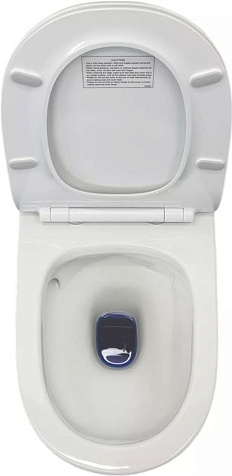 Унитаз подвесной Comforty CF3C797WH, безободковый, торнадо, дюропласт, микролифт купить в СОМ