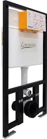 Инсталляция Loranto Prestige 4551, унитаз Azario UNO, сиденье микролифт, кнопка 7510 белый глянец купить в СОМ