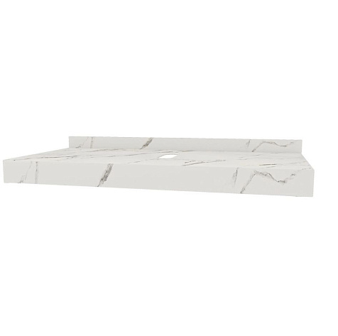 Столешница Watersense Eva W00284 100 х50 см, белый мрамор купить в СОМ