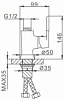 Смеситель для мойки Frap 4034, без излива, белый купить в СОМ
