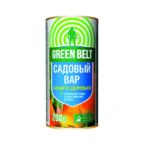 Садовый вар для заживления повреждений деревьев 200г Green Belt купить в СОМ