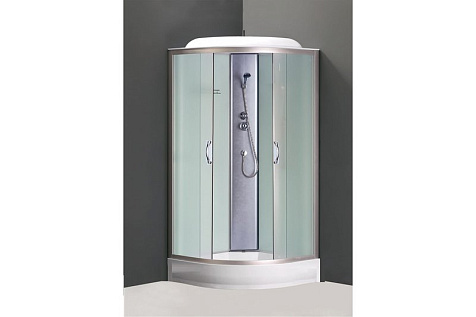 Кабина душевая Loranto CS-6681F, 80х80х215 см, матовый стекло, низкий поддон купить в СОМ