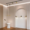 Светильник трековый Wolta BELLO чёрный/золото GU10 D115x145мм купить в СОМ