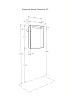 Зеркало-шкаф Акватон Америна-60, левый купить в СОМ