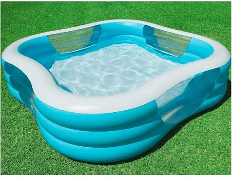 Бассейн надувной Intex 57495 229х229х56см Beach Wave Swim купить в СОМ