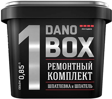 Шпаклевка Danogips Dano Box 1 для экспрес ремонта, шпатель, 0.85 л купить в СОМ