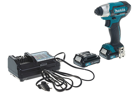 Гайковерт ударный MAKITA TD 110 DWAE, Li-ion, 10.8 В, 2.0 А/ч, квадрат 1/4" купить в СОМ