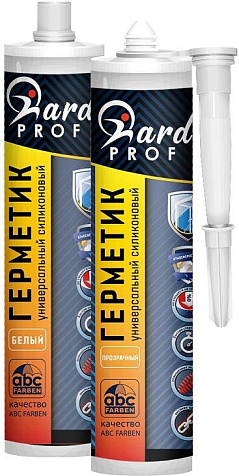 Герметик силиконовый TM Hardy, универсальный, белый, 280 мл купить в СОМ