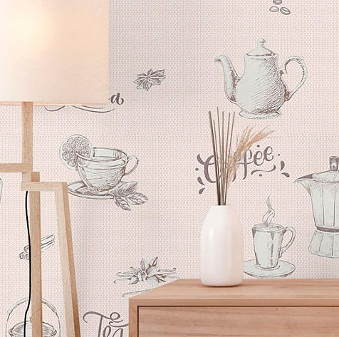 Обои виниловые 2081-62 Мокко VILIA, 0.53 х 10 м . купить в СОМ