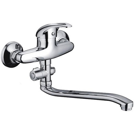 Смеситель для ванны Frap 2102-В, силумин, хром купить в СОМ