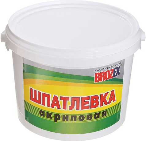 Шпаклевка акриловая Brozex, 3 кг купить в СОМ