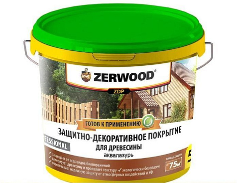Антисептик Zerwood ZDP Аквалазурь, тик, 5 кг купить в СОМ