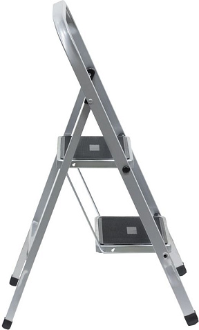 Стремянка FIT, 2 ступени, с пластиковыми ковриками, стальная купить в СОМ